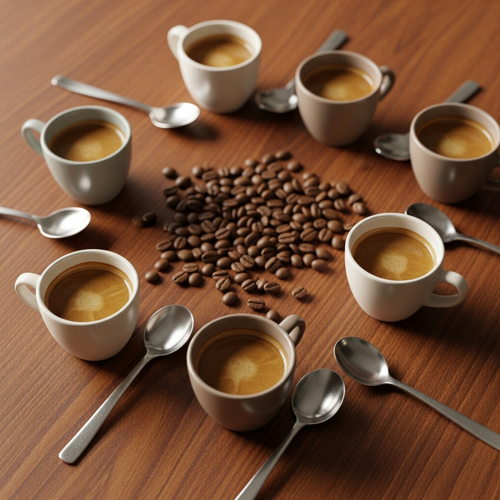 Coffee palate tasting session